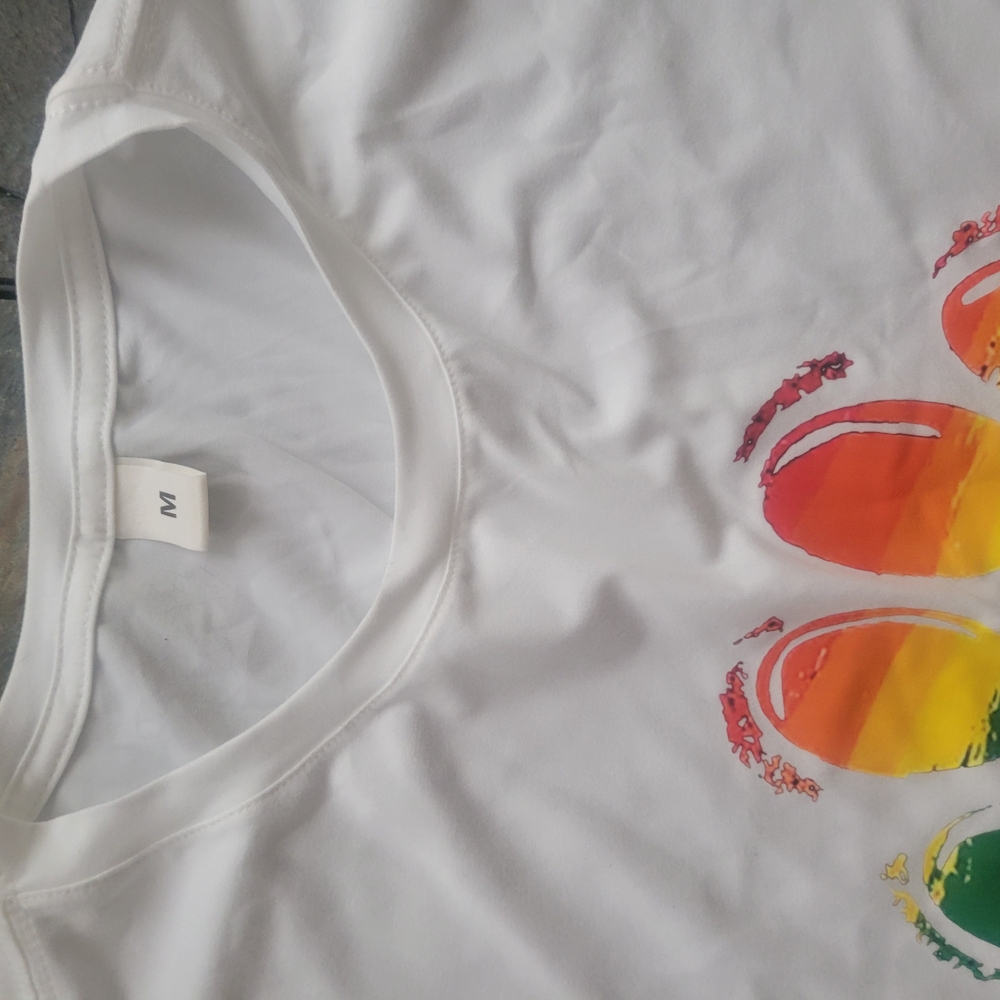 Kids Colorful Paw Print T-Shirt